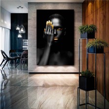 Modern Afrikalı Kadın Tablosu – Oturma Odası Dekoru, Etnik Kadın Sanatı