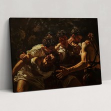 Popcas Caravaggio Tarzı Kanvas Tablo - Caravaggio Kanvas Tablo Duvar Dekorasyonu