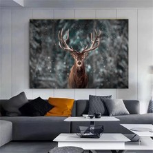 Vahşi Geyik Kanvas Duvar Sanatı; Orman Geyik Fotoğrafı; Doğa Manzarası; Ev Dekoru