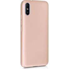 Xiaomi Redmi  9A Premium Silikon Kılıf Gold