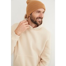 3 Iplik Basic Kanguru Cepli Slim Fit Kapüşonlu Sweatshirt
