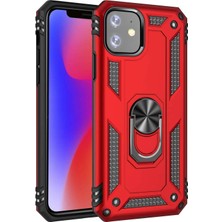 Piyasa Sepeti Apple iPhone 11 Yüzüklü Tank Kılıf Bordo