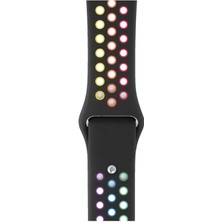 Piyasa Sepeti Apple Watch Series 3 44 MM Fileli Kordon Siyah-Renkli