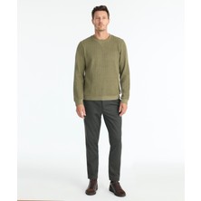 Regular Bisiklet Yaka Uzun Kol Sweatshirt