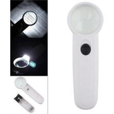 15X Çok Fonksiyonlu 2 LED Işıklı Taşınabilir El Büyüteç