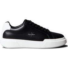 Calvin Klein Siyah - Beyaz Erkek Sneaker Chunky Cupsole Laceup Lth