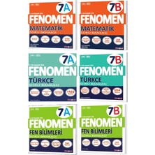 Fenomen Okul 2025 7. Sınıf Matematik + Türkçe + Fen A + B Serisi Soru Seti 6 Kitap