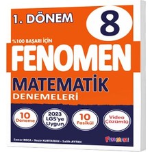 Fenomen Yayınları Fenomen Okul 8. Sınıf Matematik Denemeleri 2023 LGS Uygun 10 Deneme