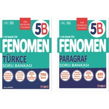 Fenomen Yayınları 2025 5. Sınıf Türkçe - Paragraf B Serisi Soru Seti 2 Kitap