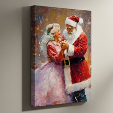 Mervolia Noel Baba ve Bayan Kış Dansı Tablosu