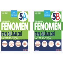 Fenomen Yayınları 2025 5. Sınıf Fen Bilimleri A - B Serisi Soru Seti 2 Kitap