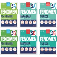Fenomen Yayınları 2025 5. Sınıf Paragraf - Türkçe - Fen Bilimeri A - B Serisi Soru Bankası 6 Kitap