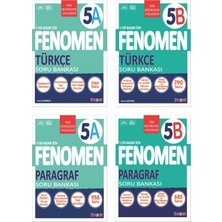 Fenomen Yayınları 2025 5. Sınıf Türkçe - Paragraf A - B Serisi Soru Seti 4 Kitap