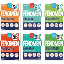 Fenomen Okul 2025 5. Sınıf Matematik + Paragraf + Fen A + B Serisi Soru Seti 6 Kitap Güncel Müfredat