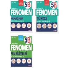 Fenomen Yayınları 2025 5. Sınıf Paragraf - Türkçe - Fen Bilimleri Serisi Soru Seti 3 Kitap
