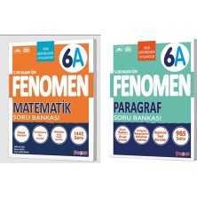 Fenomen Yayınları Okul 2025 6. Sınıf Matematik + Paragraf A Serisi Soru Seti 2 Kitap