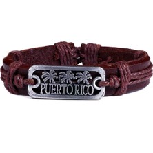 Puerto Rico Deri Ipli Unisex Bileklik 1301-1350