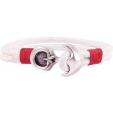 Ay Yıldız Bayrak Figür Deri Unisex Bileklik 3197-3400