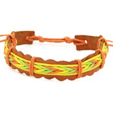 Deri ve Ip Detaylı Forward Unisex Bileklik 703-850