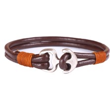 Deri Çapa Figür Unisex Bileklik 15 cm 1361-1658