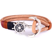 Deri Çapa Figür Unisex Bileklik 18 cm 1361-1658