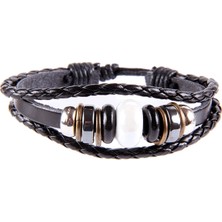 Survıvor Beyaz Boncuklu Unisex Bileklik 2291-2342