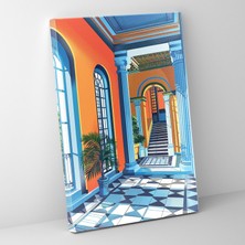 Popcas Modern Klasik Mimarlık Pop Art Kanvas Tablo - Klasizm ve Popart Modern Klasik Mimarlık Pop Art Duvar Dekorasyonu Duvar Sanatı