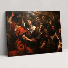 Popcas Caravaggio Tarzı Kanvas Tablo - Duvar Dekorasyonu Ev Dekorasyonu Caravaggio Tarzı