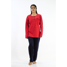 Bisiklet Yaka Interlok Pijama Takımı