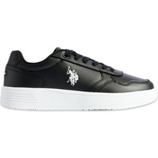 U.S. Polo Assn. COSTER 5PR Siyah Erkek Sneaker Tekstil Malzeme ile Günlük Kullanım için Rahat Taban