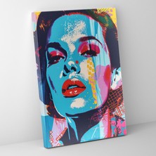 Popcas Ünlü Portreler Duvar Dekorasyonu - Andy Warhol Tarzı Kanvas Tablo - Andy Warhol Duvar Sanatı Cesur Desenler Ünlü Portreler