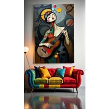 Özkacar Group Modern Soyut Resimler 1 Ev Duvar Salon Güzellik Salonu Ofis Dükkan Dekarasyon Kanvas Tablo