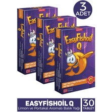 Asfstore Easyfishoil Q 30 Çiğneme Tableti 3 Adet