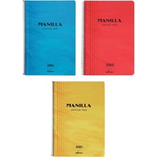 3'lü Manilla Okul Defter A4 Çizgili