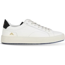 Bueno Shoes Beyaz Siyah Deri Erkek Spor Ayakkabı 11218-6407AM 11218-6407AM