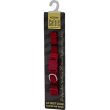 Cattie Güvenlik Tokalı Kedi Boyun Tasması Kırmızı 1x15-25 Cm