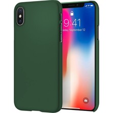 Piyasa Sepeti Apple iPhone XS Max İnce Mat Silikon Kılıf Haki