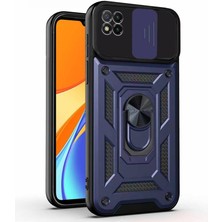 Piyasa Sepeti Kızaklı Tank Kılıf Xiaomi Redmi 9C Lacivert