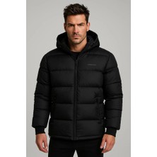 New Balance MPJ3122-BK Puffer Jacket Sıyah Erkek Mont