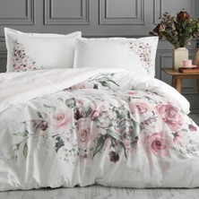 Çift Kişilik Ranforce Nevresim Takımı Marco Rosa Beyaz