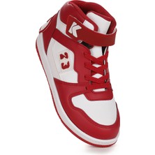 Kiko Kids Carde Günlük Cırtlı Kız Çocuk Spor Ayakkabı Kırmızı