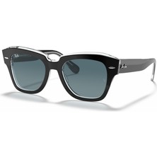 Ray-Ban RB2186 12943M 52 Unisex Güneş Gözlüğü Siyah Çerçeve ile Mavi Degrade Cam Özellikleri
