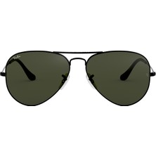 Ray-Ban RB 3025 L2823 58-14 Erkek Güneş Gözlüğü Metal Çerçeve Siyah UV 400 Koruma