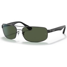 Ray-Ban 0RB3445-002/5861 Erkek Güneş Gözlüğü Metal Çerçeve UV 400 Filtreli Yeşil Cam