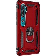 Piyasa Sepeti Xiaomi Mi Note 10 Pro Yüzüklü Tank Kılıf Bordo