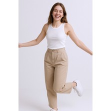 Kadın Geniş Askılı Fitilli Likralı Atlet Body