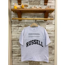 Ays Bebe Aysbebe Russell Baskılı Oversize Kalıp Çocuk Tişört