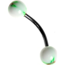 Curved Barbel 316 L Bioplast Piercing K7