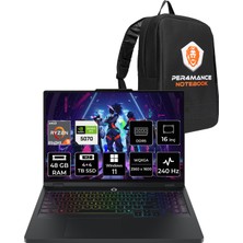Lenovo Legion Pro 5 Amd Ryzen 9 8940HX 48GB 4tb+4tb SSD RTX5070/8GB 115W 16" Qhd+ 240Hz W11H Taşınabilir Bilgisayar & Per4 Çanta 83LT0046TRP396