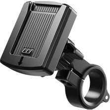 Bix BPH06 Gidon Bağlantılı 360° Derece Ayarlanabilir Hızlı Kilit Özellikli Motosiklet Bisiklet Telefon Tutucu